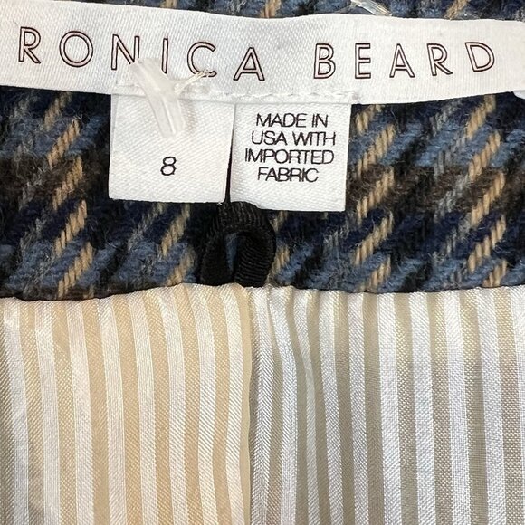 Veronica Beard Faustine Houndstooth Patchwork Dickey Jacket Size 8 Blazer - Picture 3 of 12